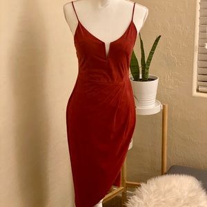 Burgundy Sexy Dress